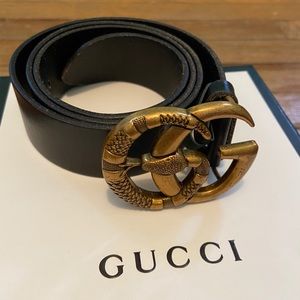 Gucci snake belt